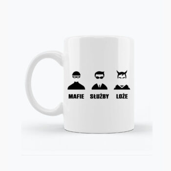 Kubek MAFIE SŁUŻBY LOŻE - czarna grafika
