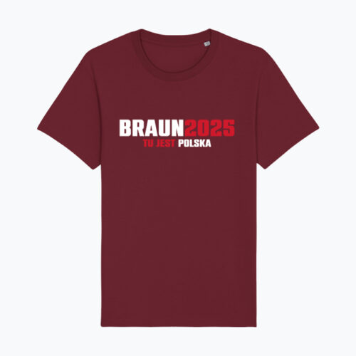 HIT! Koszulka męska BRAUN2025 TU JEST POLSKA