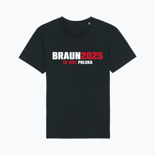 HIT! Koszulka męska BRAUN2025 TU JEST POLSKA