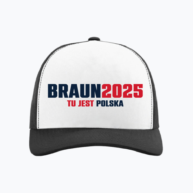 Czapka z daszkiem BRAUN2025 TU JEST POLSKA