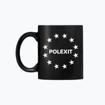 Czarny kubek POLEXIT | EDYCJA LIMITOWANA