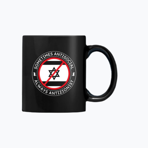 Czarny kubek ALWAYS ANTIZIONIST